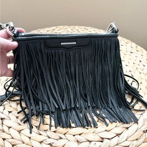 Rebecca Minkoff Black Fringe Bag